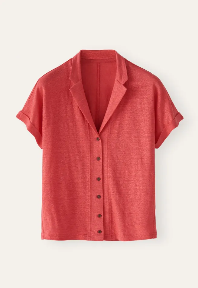 Poetry Fashion TShirt and Tops Women Jersey Blouse Coral Pink