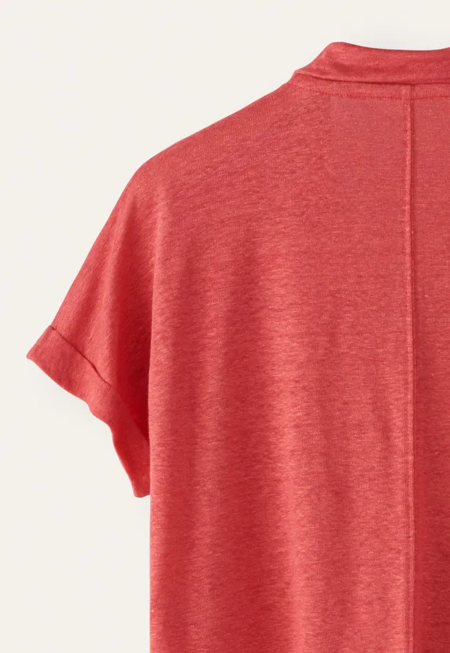 Poetry Fashion TShirt and Tops Women Jersey Blouse Coral Pink