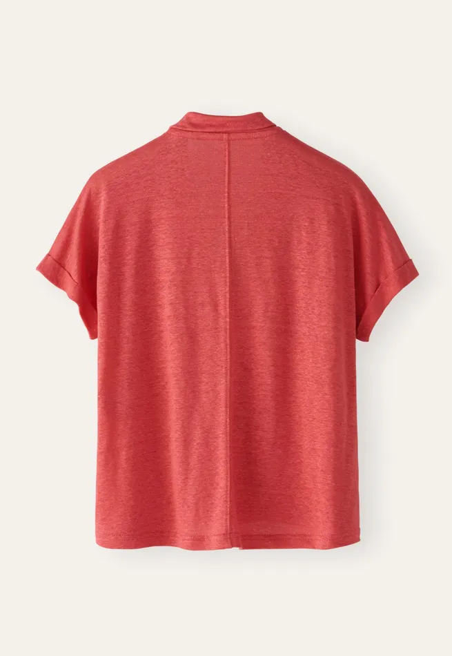 Poetry Fashion TShirt and Tops Women Jersey Blouse Coral Pink