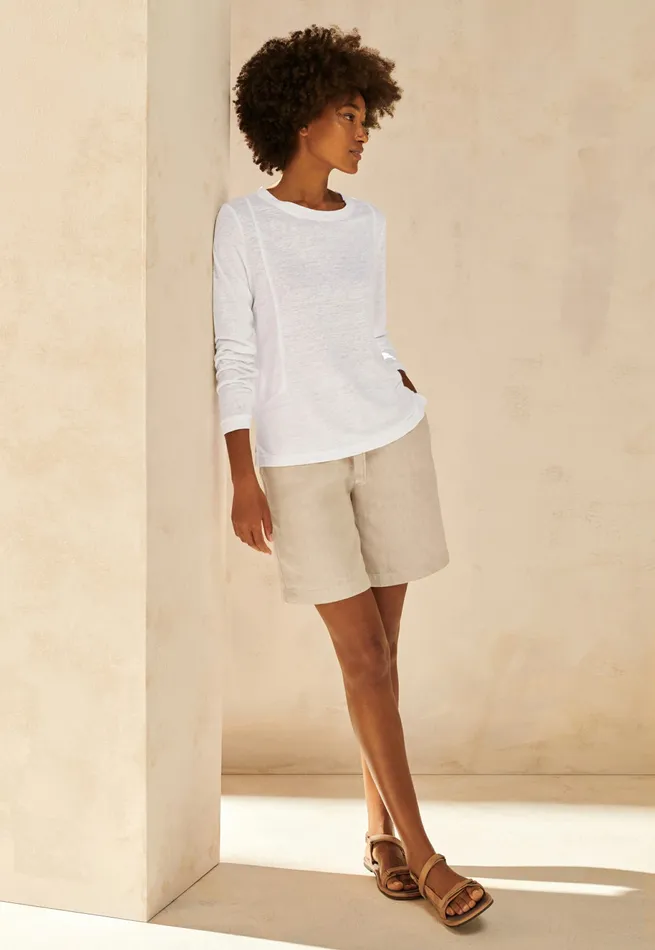 Poetry Fashion TShirt and Tops Women Longsleeve Top White