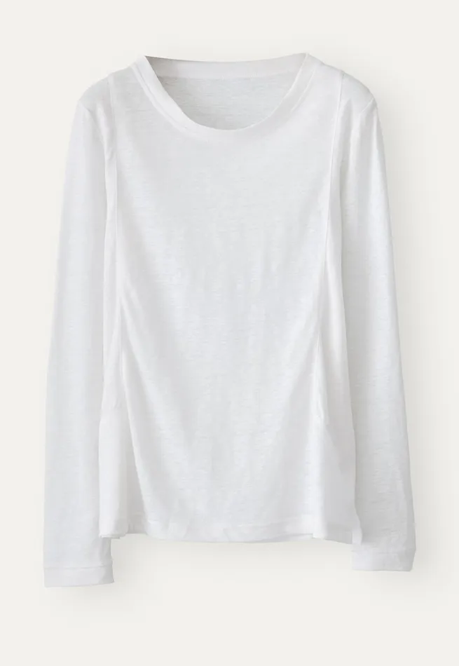 Poetry Fashion TShirt and Tops Women Longsleeve Top White