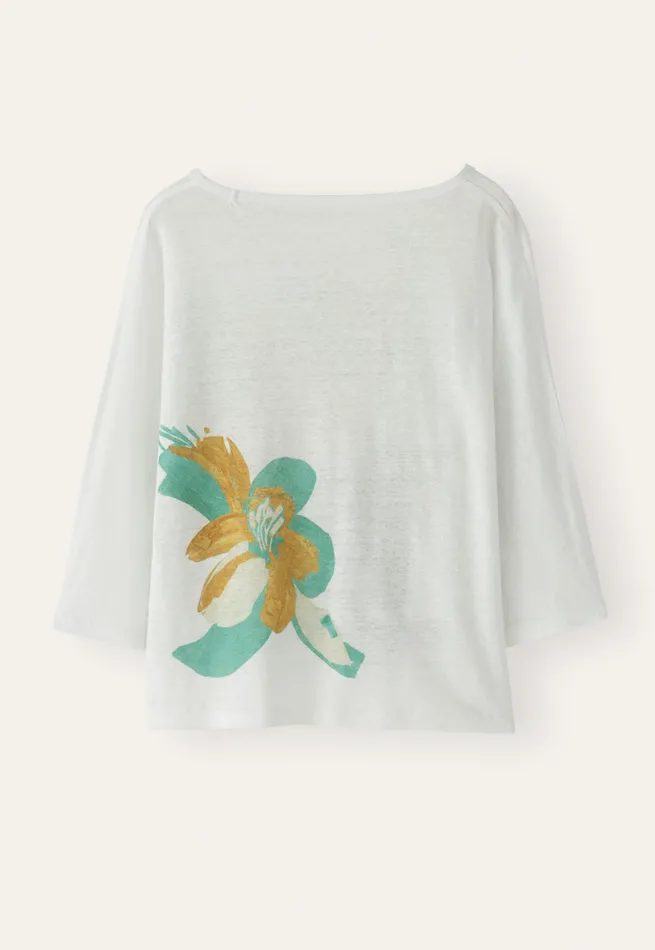 Poetry Fashion TShirt and Tops Women Printed Jersey Top Aqua Gold
