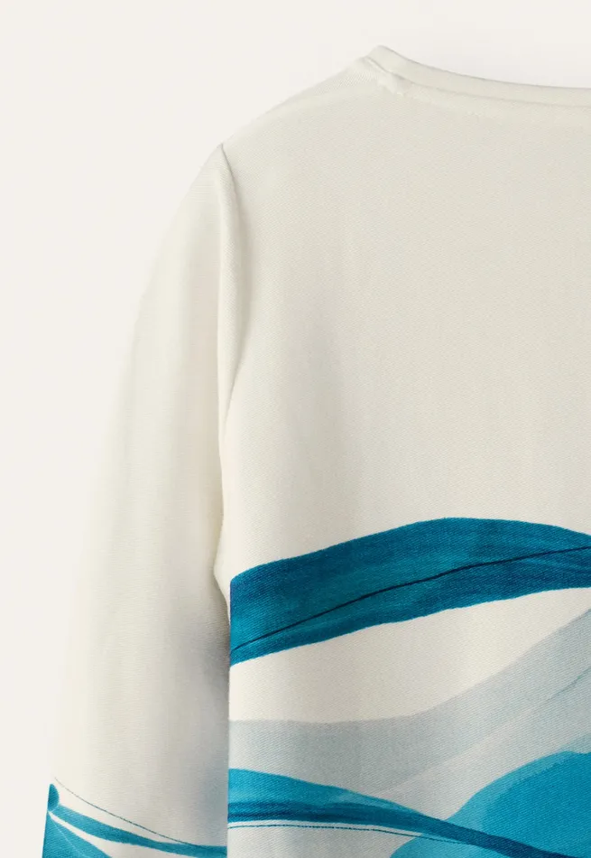 Poetry Fashion TShirt and Tops Women Printed Jersey Top Ocean Yellow