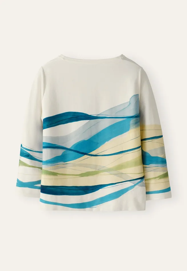 Poetry Fashion TShirt and Tops Women Printed Jersey Top Ocean Yellow