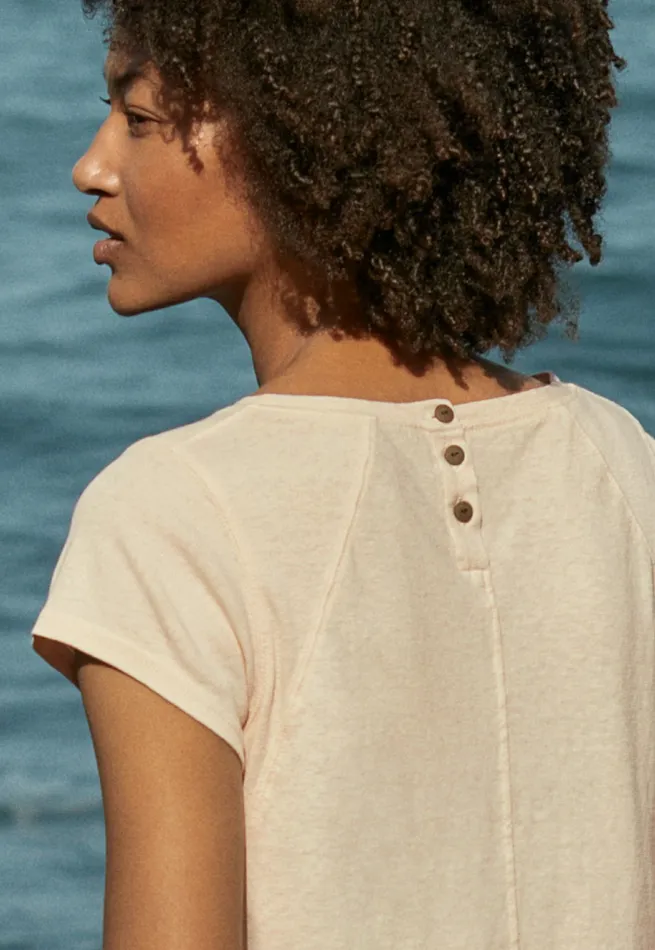 Poetry Fashion TShirt and Tops Women Raglansleeve Top Cream