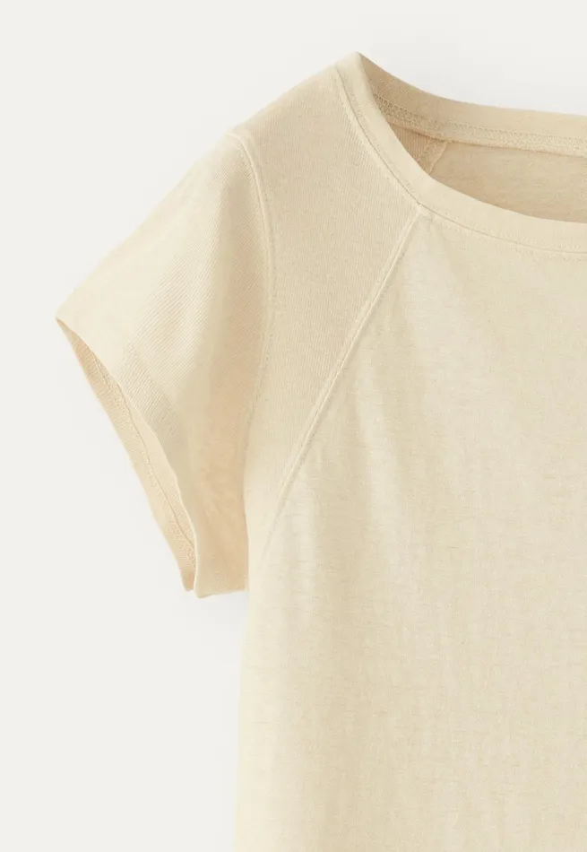 Poetry Fashion TShirt and Tops Women Raglansleeve Top Cream