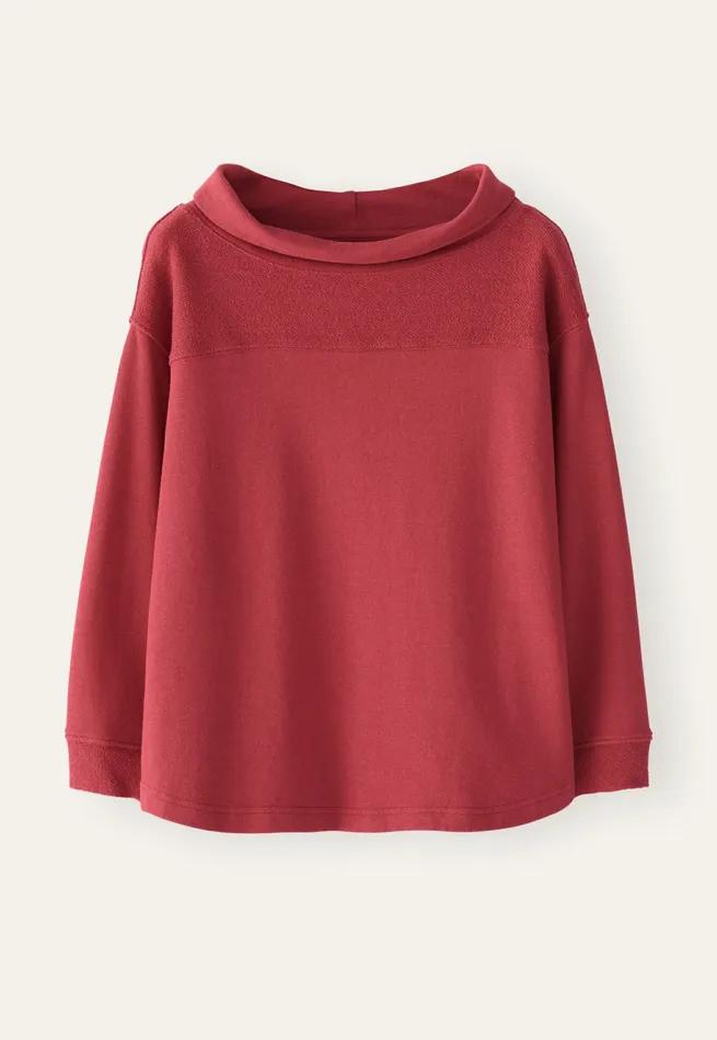 Poetry Fashion TShirt and Tops Women Rolledneck Jersey Top Pink Red