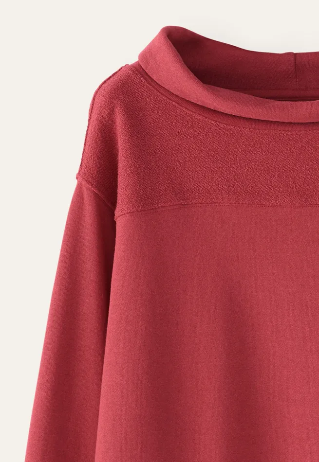 Poetry Fashion TShirt and Tops Women Rolledneck Jersey Top Pink Red