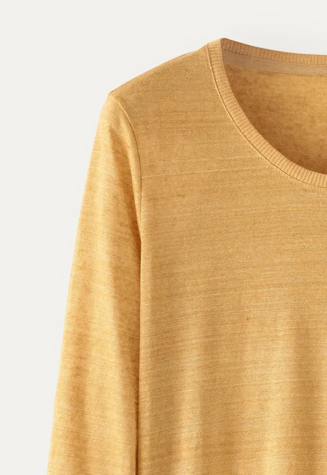 Poetry Fashion TShirt and Tops Women Roundneck Top Gold