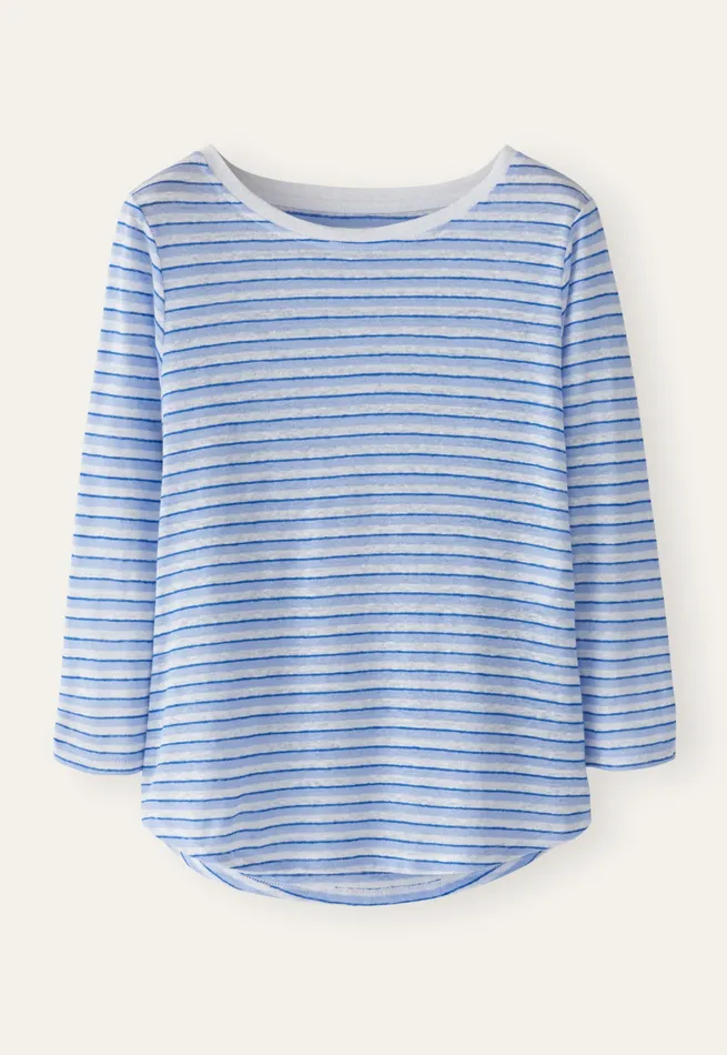 Poetry Fashion TShirt and Tops Women Striped Jersey Top Pale Cornflower