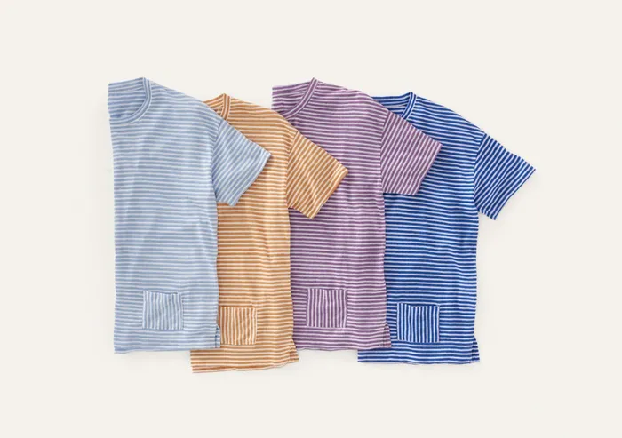 Poetry Fashion TShirt and Tops Women Striped Tshirt Purple White
