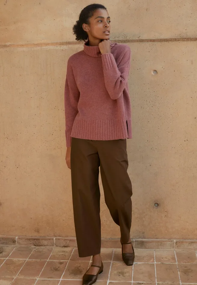 Poetry Fashion Trousers and Shorts Women Anklelength Trousers Tobacco