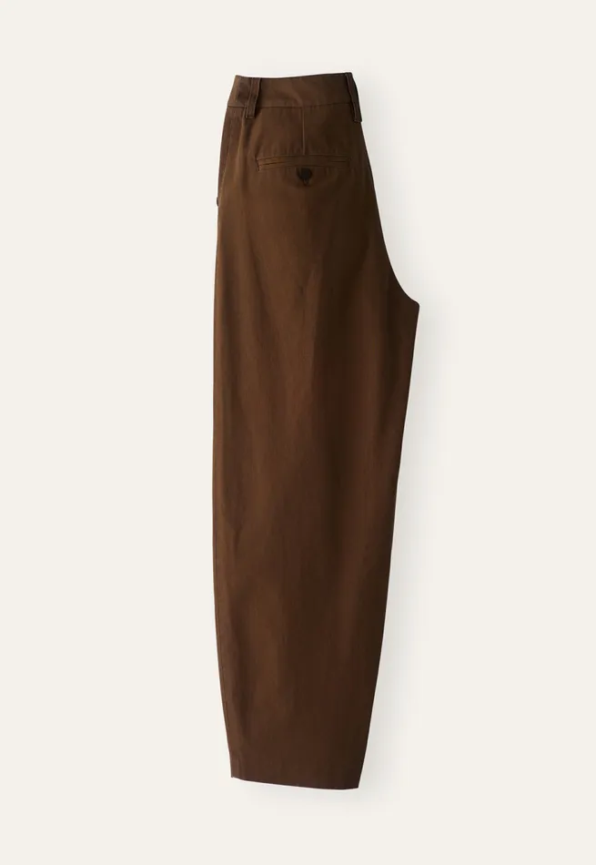 Poetry Fashion Trousers and Shorts Women Anklelength Trousers Tobacco