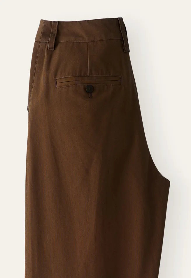 Poetry Fashion Trousers and Shorts Women Anklelength Trousers Tobacco