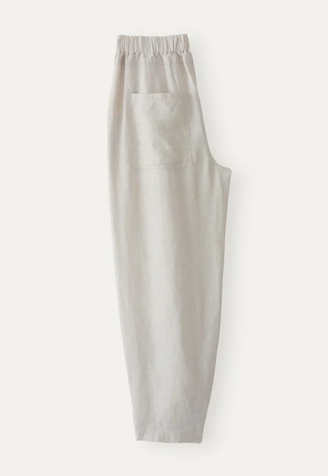Poetry Fashion Trousers and Shorts Women Cropped Pleated Trousers Ice Grey