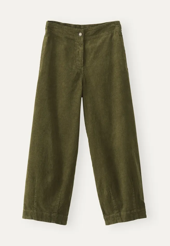 Poetry Fashion Trousers and Shorts Women Cropped Trousers Dark Fern
