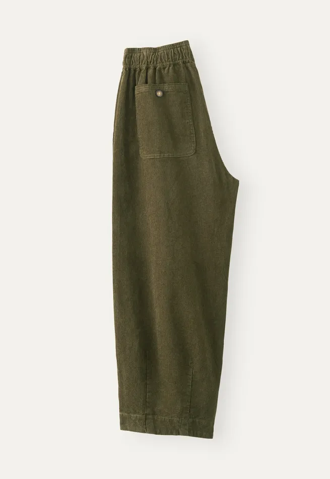Poetry Fashion Trousers and Shorts Women Cropped Trousers Dark Fern