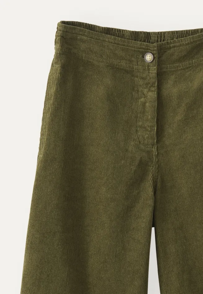 Poetry Fashion Trousers and Shorts Women Cropped Trousers Dark Fern