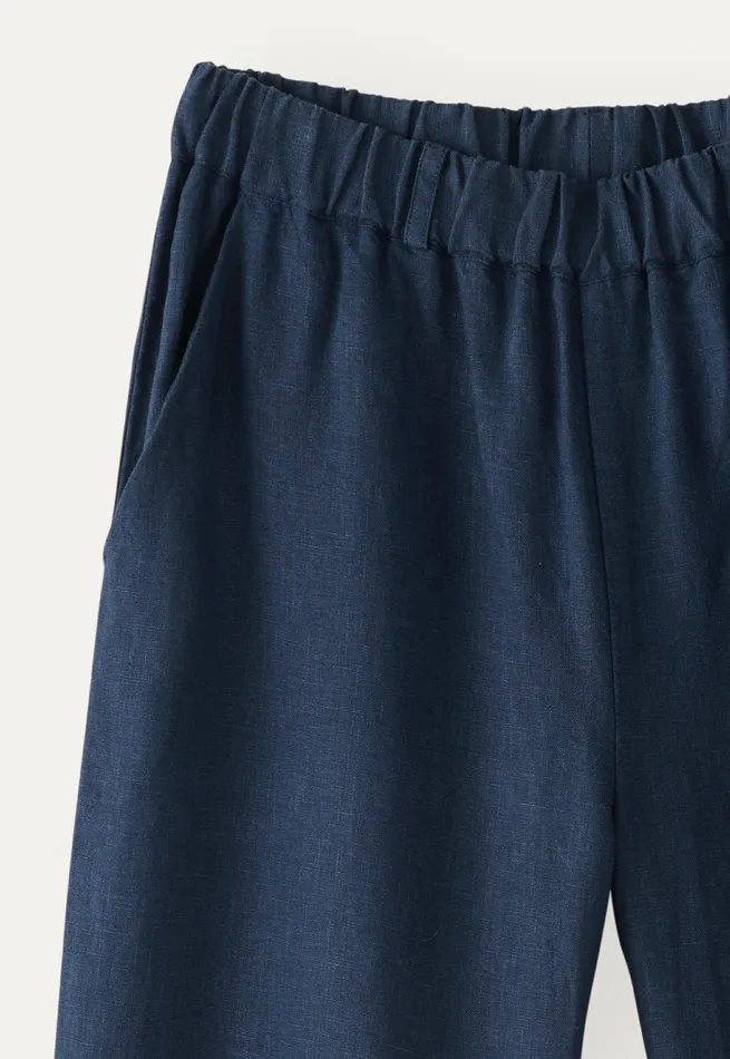 Poetry Fashion Trousers and Shorts Women Cropped Trousers Midnight Blue