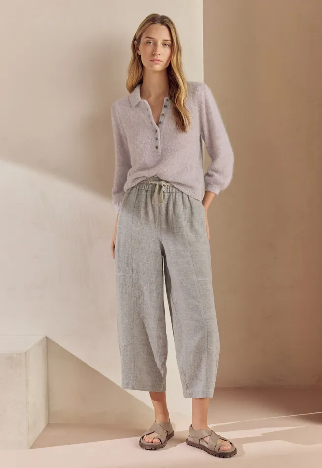 Poetry Fashion Trousers and Shorts Women Drawstring Trousers Mink Brown