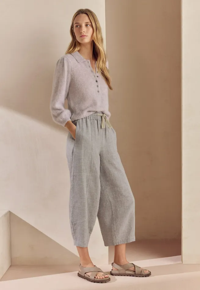 Poetry Fashion Trousers and Shorts Women Drawstring Trousers Mink Brown