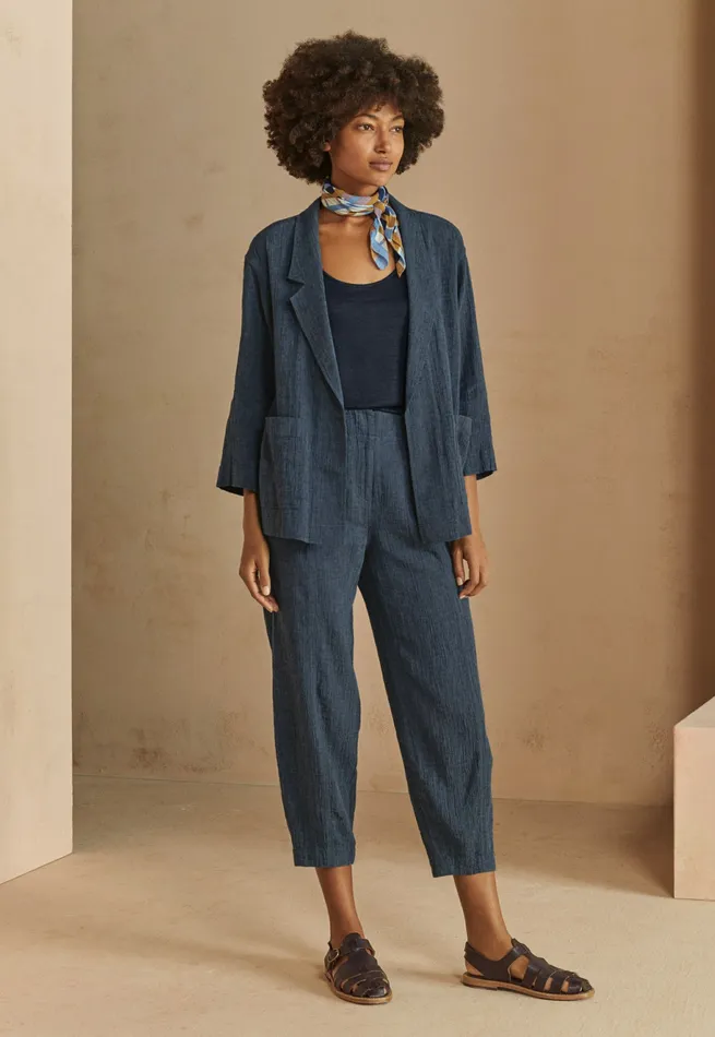 Poetry Fashion Trousers and Shorts Women Frontseam Trousers Dark Indigo
