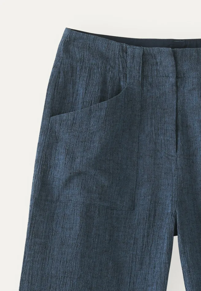 Poetry Fashion Trousers and Shorts Women Frontseam Trousers Dark Indigo