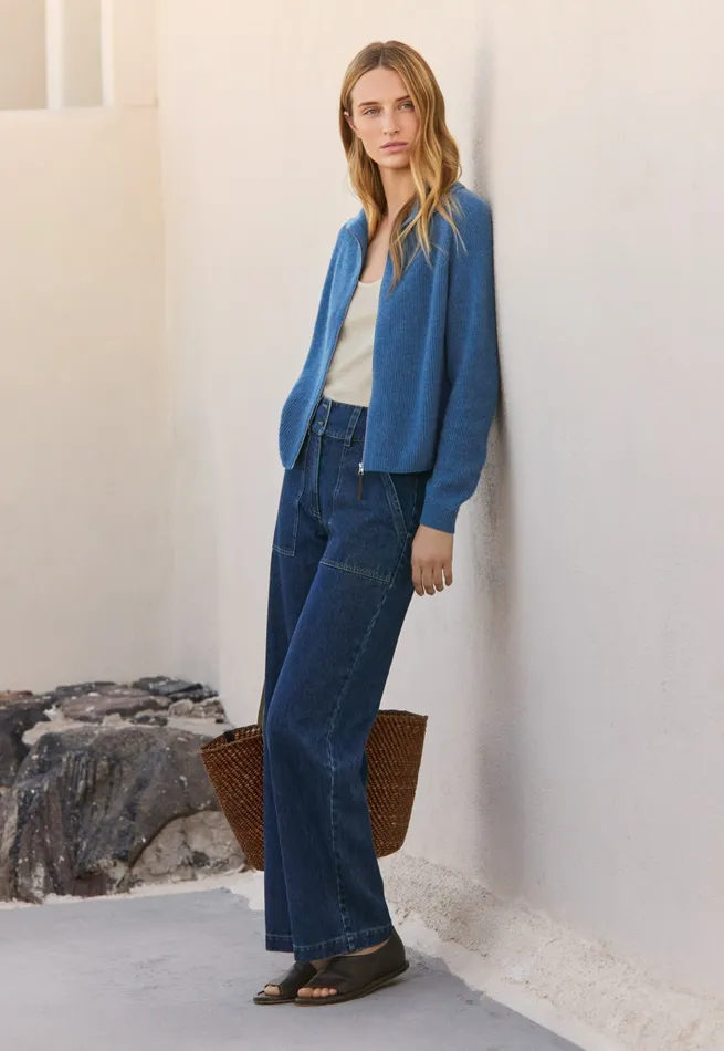 Poetry Fashion Trousers and Shorts Women Indigo Trousers