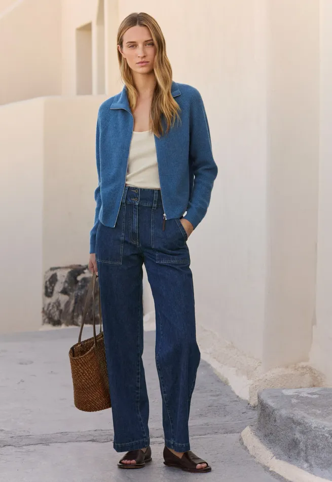 Poetry Fashion Trousers and Shorts Women Indigo Trousers