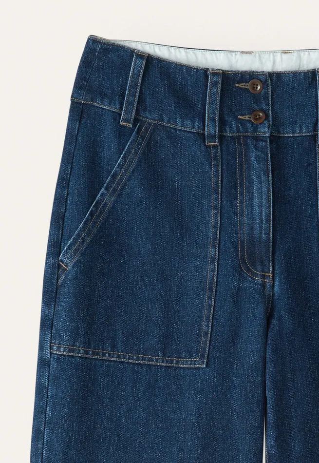 Poetry Fashion Trousers and Shorts Women Indigo Trousers