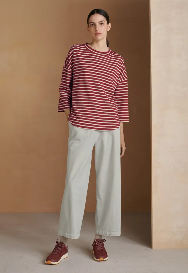 Poetry Fashion Trousers and Shorts Women Pleatfront Cropped Trousers Pearl
