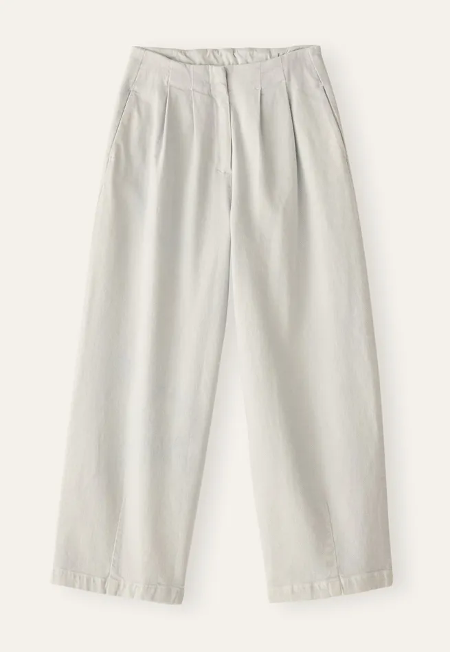 Poetry Fashion Trousers and Shorts Women Pleatfront Cropped Trousers Pearl