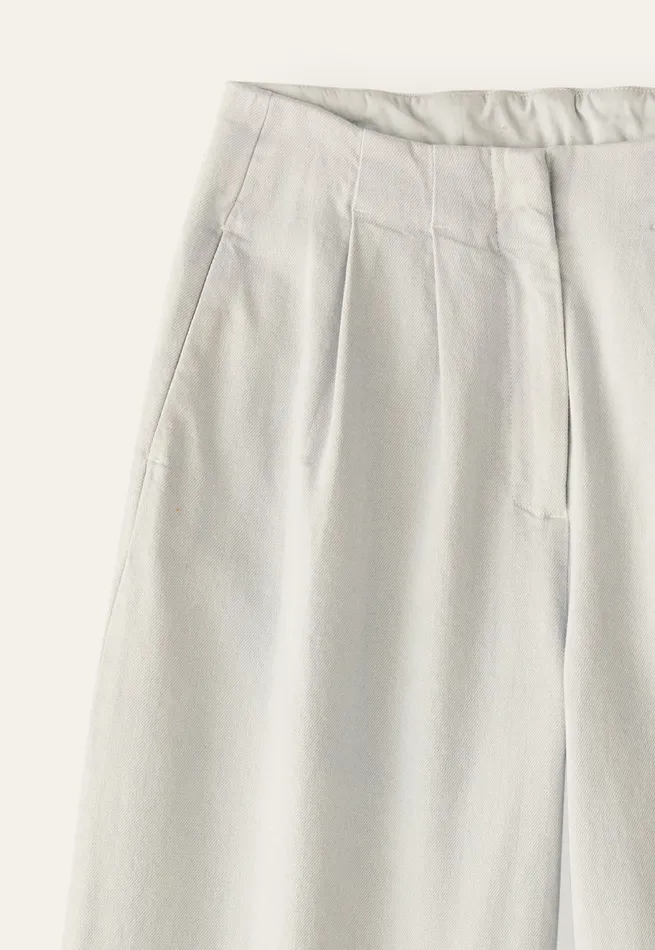 Poetry Fashion Trousers and Shorts Women Pleatfront Cropped Trousers Pearl