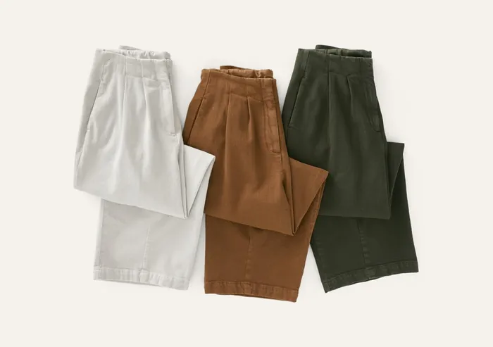 Poetry Fashion Trousers and Shorts Women Pleatfront Cropped Trousers Pearl