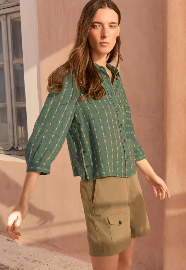 Poetry Fashion Trousers and Shorts Women Pocketdetail Shorts Dark Sand
