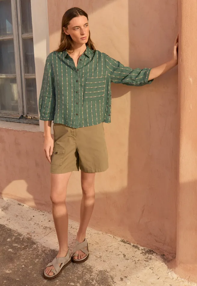 Poetry Fashion Trousers and Shorts Women Pocketdetail Shorts Dark Sand