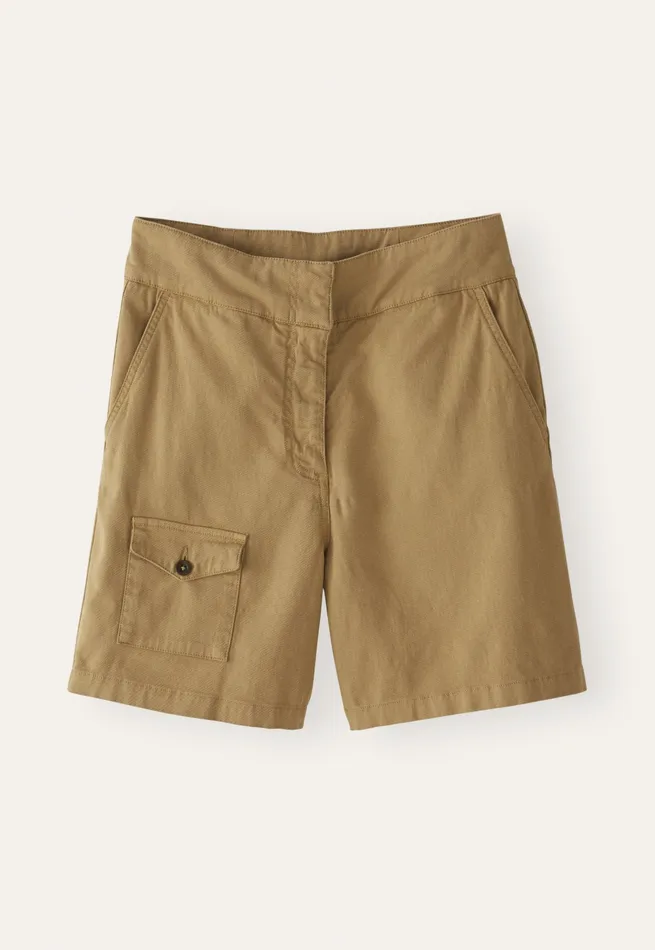 Poetry Fashion Trousers and Shorts Women Pocketdetail Shorts Dark Sand
