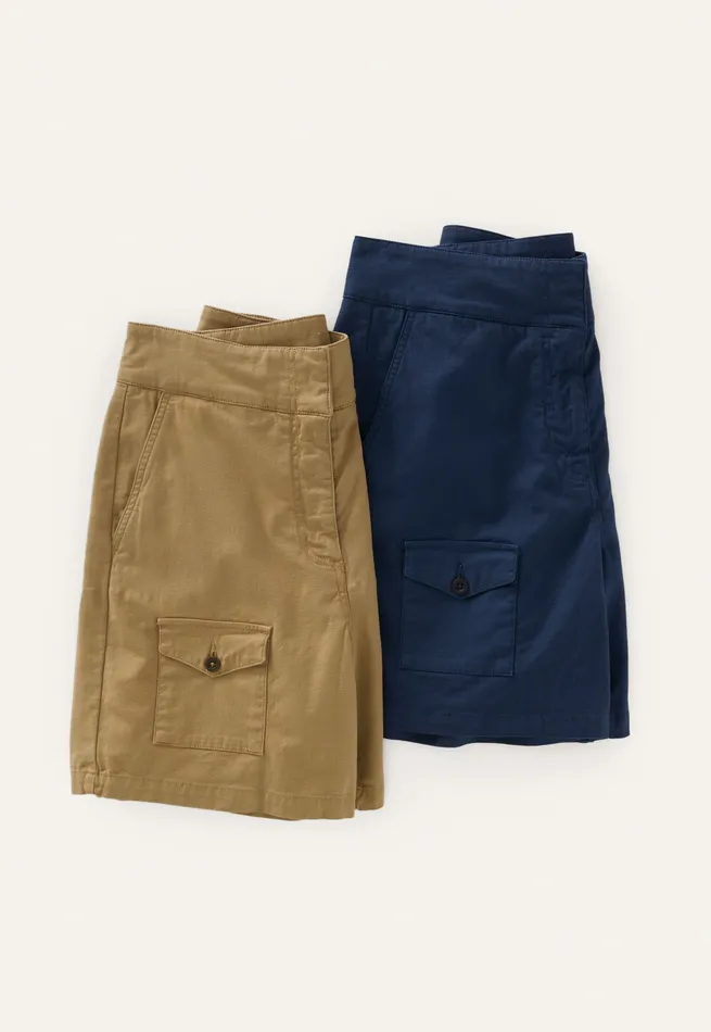 Poetry Fashion Trousers and Shorts Women Pocketdetail Shorts Dark Sand