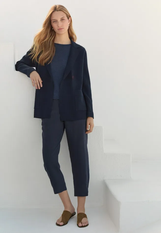 Poetry Fashion Trousers and Shorts Women Sidepanel Trousers Midnight