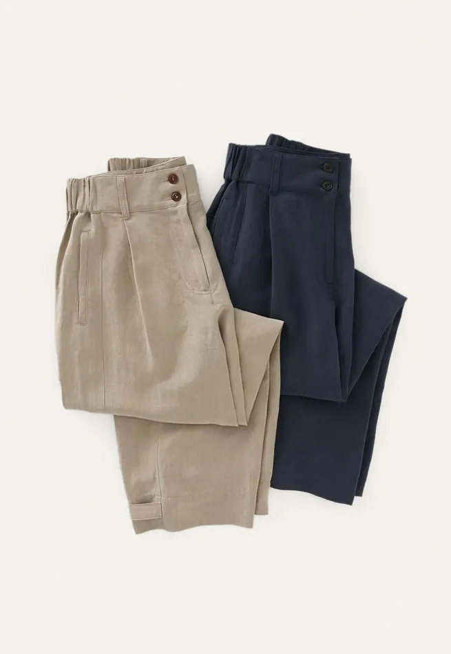 Poetry Fashion Trousers and Shorts Women Sidepanel Trousers Midnight