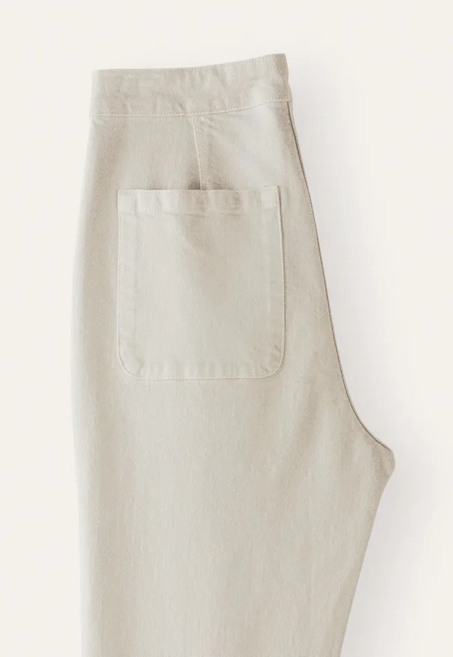 Poetry Fashion Trousers and Shorts Women Slimfit Cropped Trousers Ecru