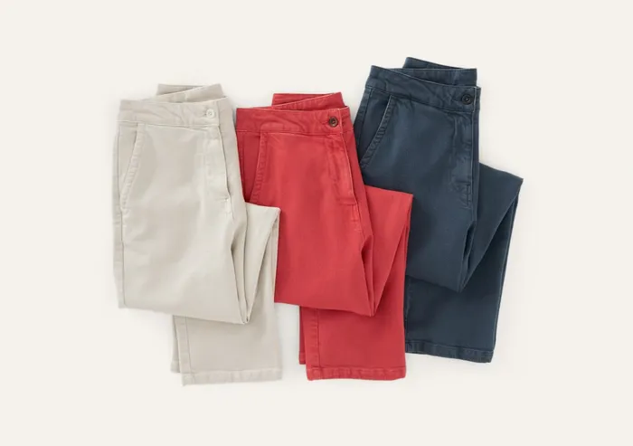 Poetry Fashion Trousers and Shorts Women Slimfit Cropped Trousers Ecru