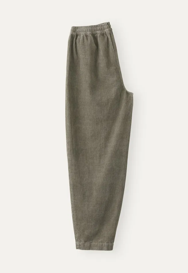 Poetry Fashion Trousers and Shorts Women Tapered Trousers Sage Grey