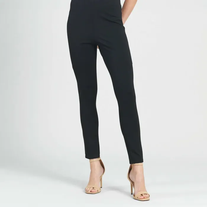 Ponte Knit 8211 Slim Rider Pant 8211 Black Women Clara Sunwoo Pants Skirts