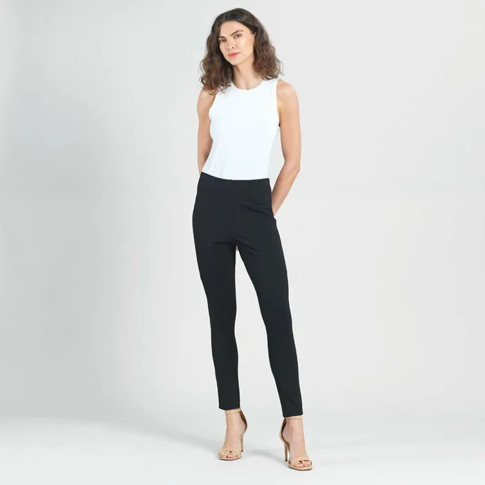 Ponte Knit 8211 Slim Rider Pant 8211 Black Women Clara Sunwoo Pants Skirts