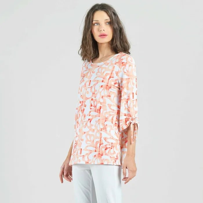 PullTie Cuff Tunic 8211 Damask Motif Women Clara Sunwoo Spring Collection