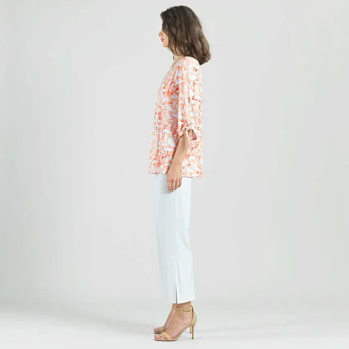 PullTie Cuff Tunic 8211 Damask Motif Women Clara Sunwoo Spring Collection
