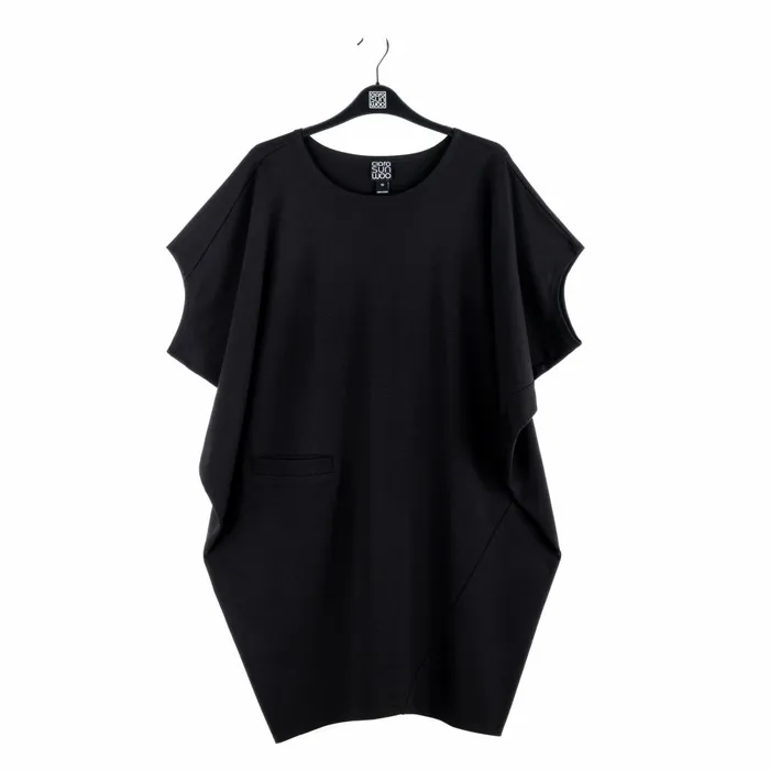 RayonPonte Knit 8211 Architectural Tunic Pocket Dress 8211 Black Women Clara Sunwoo Dresses Jumpsuits