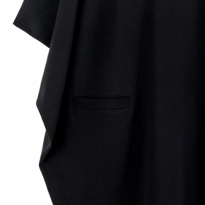 RayonPonte Knit 8211 Architectural Tunic Pocket Dress 8211 Black Women Clara Sunwoo Dresses Jumpsuits