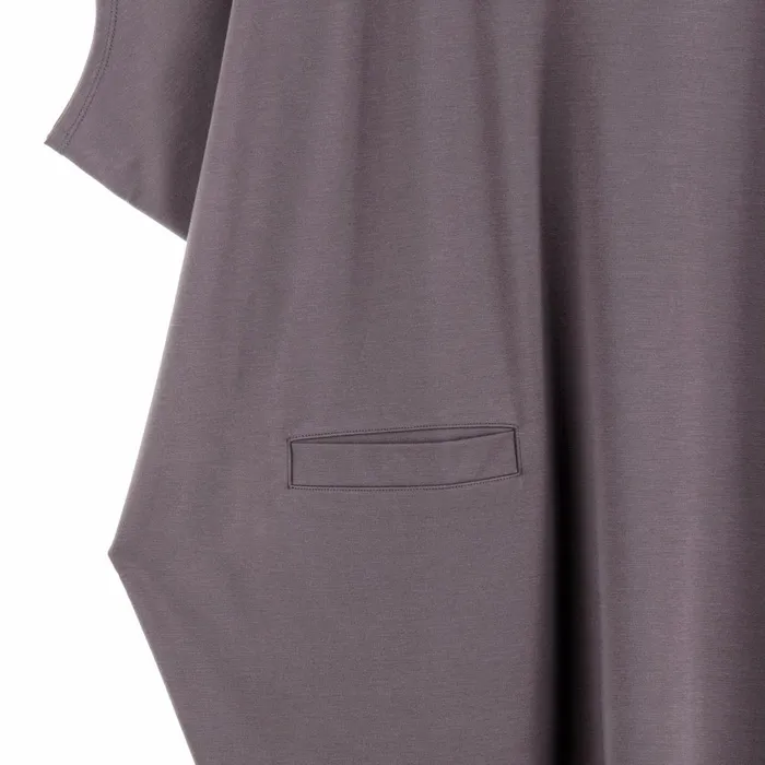 RayonPonte Knit 8211 Architectural Tunic Pocket Dress 8211 Mocha Women Clara Sunwoo Dresses Jumpsuits